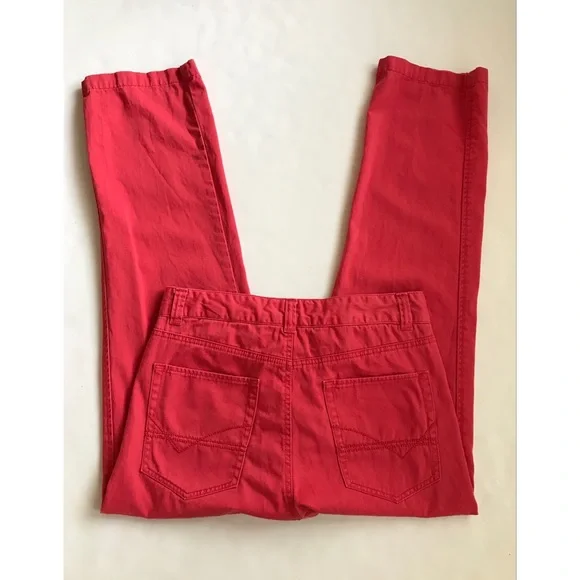 Tommy Hilfiger Boys Size 20 Coral Chino Pants Straight Leg Casual Preppy - Picture 2 of 7